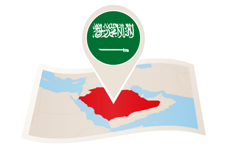 Saudi arabia map